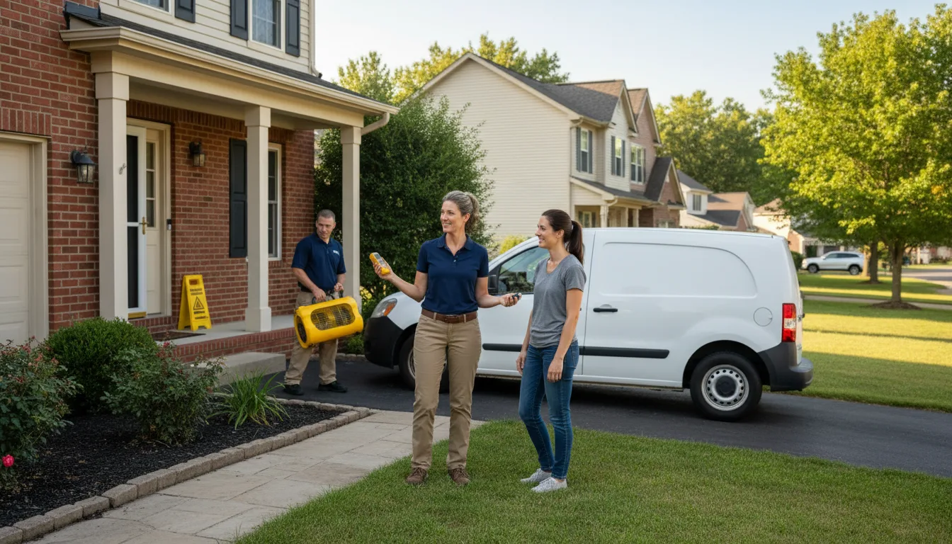Residential water damage restoration in Grayslake, IL